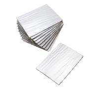 BUGUUYO 10pcs Automotive Sound Deadening Mat Shield Material Fireproof Insulation Pad for Car Engine Hood Noise Reduction and Protection Thickness