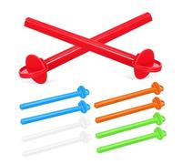 BUGUUYO 10pcs Bird Perch Stand Standing Parrot Cage Pole Paw Grinding Stick Exercise Training Perch for Parakeets Cockatiels