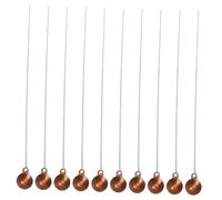 BUGUUYO 10pcs Chemical Combustion Spoons with Copper Heads Heat Resistant Laboratory Burning Spoons for Safe Reaction Tests Iron Copper Construction Suitable for Medicine Bottles and