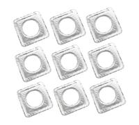 BUGUUYO 10pcs Heat Resistance Aluminum Foil Stove Burner Covers Gas Stove Protector Oil Cleaning Pad