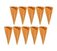 BUGUUYO 10pcs Ice Cream Cone Charms Cute Mini Ice Cream Ornaments for DIY Phone Case Hairpins Jewelry Craft Accessories