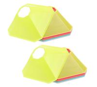 BUGUUYO 10pcs Octagonal Soccer Football Agility Training Cones with Stable Design and Lightweight Pe Material for Outdoor Workouts and Sports Drills