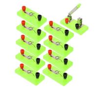 BUGUUYO 10pcs Physics Lamp Holders Screw Base Electrical Experiment Kit for Primary and Secondary School Science Teaching with Stable Performance and Design