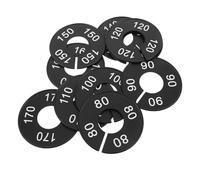 BUGUUYO 10pcs Plastic Clothes Dividers with Number Labeling, Black Wardrobe Divider Tags Resistant to Bending and Deformation, for Retail Environments and Closet Organisation