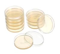 BUGUUYO 10pcs Prepoured Agar Plates Petri Dishes with Thick Nutrient Agar for Microbiology Experiment Supplies Stem Science Learning and Lab Research