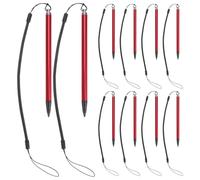 BUGUUYO 10PCS Resistive Stylus Pen with Spring Rope Hard-tip Touch Pen for Precise Handwriting and Drawing Resistive Touch Screens Anti-lost Design for Office Teaching and Home Use