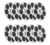 BUGUUYO 10pcs Round Thermometer Stickers with Liquid Crystal Colorchanging Technology for Bath Water Temperature Monitoring, Waterproof Pet Bath Thermometer Decals for Kids Safety at Home