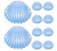 BUGUUYO 10pcs Shell Shaped Candy Boxes for Wedding Favour Containers and Jewelry Storage, Reusable Pp Material with Long Time Use Support, for Party, Christmas and Store Display