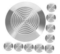 BUGUUYO 10pcs Stainless Steel Blind Road Nail Studs for Sidewalks and Pathways Raised Safety Tactile Warning Markers for Visually Impaired Non Slip Tactile Paving Nails for Subway Airport