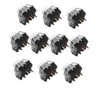 BUGUUYO 10pcs Tactile Mechanical Keyboard Switches White Shafts for Gaming Keyboards Accurate Feedback Quick Replacement for Typing and Intensive Use