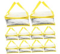 BUGUUYO 10pcs Thermal Food Bag Zipper Insulated Lunch Box Bag Large Capacity for Shopping Decorative for School Camping
