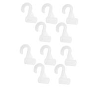 BUGUUYO 10pcs Thickened Metal Closet Rod Hooks No Drill Heavy Duty Hangers for Inner Diameter Wardrobe Poles Stable and Quick Design for Bedroom Laundry Bathroom Organization