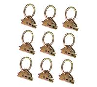 BUGUUYO 10pcs Tighten The Anchor Anchors Cargo Trucks Heavy Duty e Track Trailer Tie Downs E Track Tie Downs Van Rings Pickup Utility J
