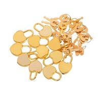 BUGUUYO 12 Sets Mini Heart-Shaped Padlocks with Keys for Diary Journals Small Boxes and Handbags Portable Tiny Locks for Travel and Daily Use Decorative Privacy Protection for Students and