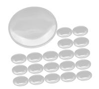 BUGUUYO 12pcs Acrylic Double Convex Magnifying Glass Lenses for Reading Physics Experiments Research and Crafting Portable Optical Tools for Detailed Observation
