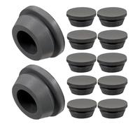 BUGUUYO 12pcs Air Conditioner Drain Plug Set 20mm Rubber Drain Stopper Caps for External Unit Pipe Tubing End Hole Replacement Grey for Ac Repair