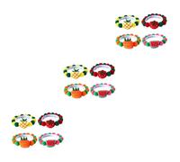 BUGUUYO 12pcs Fruit Design Kitten Collars Pet Cat Neck Strap Soft Breathable Chic Accessories for Photoshoots Comfortable Fit for Daily Wear Includes Pineapple Strawberry Watermelon Carrot