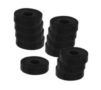BUGUUYO 12pcs Rubber Vibration Isolator Pads Od Id Thick Weather-resistant Mechanical Isolation Gasket for Compressors Generators Furniture Protection