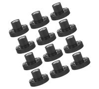 BUGUUYO 12pcs Small Screw Lamp Holders Electrical Test Bulb Socket Bases for Science Experiments Laboratory Lighting Accessories Black