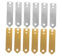 BUGUUYO 12pcs Zinc and Copper Electrode Strips Set for Scientific Experiments Fruit Battery Power Educational Kit Safe Anode Materials for Plating and
