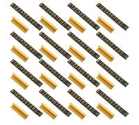 BUGUUYO 16 Sets Adjustable Jewelry Price Display Cube Gold Tone Mini Price Tag Holders for Retail Counters Boutique Shops Flexible Digit Cubes for Pricing