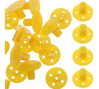 BUGUUYO 16Pcs Plastic Flange Fixed Base Set 5Mm Round Rod Holder DIY Industrial Flanges Connector for Motorbike Engines and Pipe Fittings