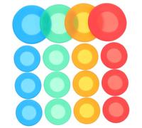 BUGUUYO 16pcs Silicone Stethoscope Diaphragm Head Covers Protective Replacement for Nurses Doctors Medical Students Portable Comfortable Sound Transmission Accessories Multi Color