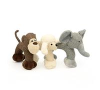 BUGUUYO 1pc Bite Resistant Plush Dog Toy Squeakers Chew Toy for Puppies for Teething and Boredom and Safe for Pet Dogs