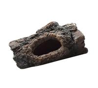 BUGUUYO 1pc Creative Tree Bark Hiding Cave Decor for Fish Tank and Reptile Tank Resin Aquarium Landscape Ornament Decoration for Aquatic and Terrestrial Habitats