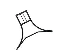 BUGUUYO 1pc Hamster Exercise Wheel Iron Bracket Black Storage Rack for Wheels Sturdy Holder for Pets Hamster Running Support