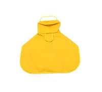 BUGUUYO 1Pc Pet Dog Raincoat with Hood Durable Leather Rain Coat for Dogs Belly and Neck Strap for Travel and Outdoor Use Rainy Weather
