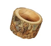 BUGUUYO 1pc Pet Feeding Bowl Wooden Bowl for Puppies Small Animals Unique Design Random Color
