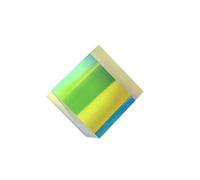BUGUUYO 1Pcs Optical Glass Rgb X Cube Prism for Science Education Art Decoration Light Refraction Experience for Classrooms Learning Activities