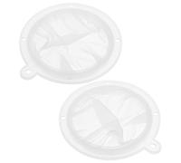 BUGUUYO 2 Pack Fish Tank Filter Mesh Aquarium Filter for Cleaning Homemade Drink Filter Filtering Mesh 13cm 200 Mesh Size White Easy to Clean and Reusable