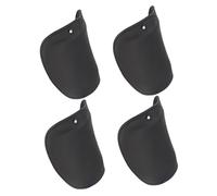BUGUUYO 2 Pairs Cowhide Safety Shoe Covers Black Protective Footwear Caps for Workshop and Outdoor Use Smash Dustproof Boot Protectors Portable and Easy to Clean