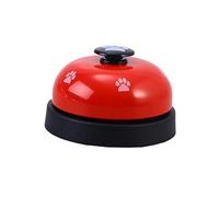 BUGUUYO 2-piece Dog Training Bells for Pups Loud Pet Communication Device Red Footprint Puppy Training Bells Set
