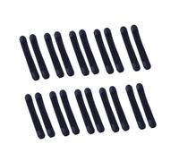 BUGUUYO 20 Pairs Non-slip Silicone Eyewear Frame Covers Glasses Leg Sleeves Stretchy Comfortable Black Spectacle Accessories for Sports and Daily Use