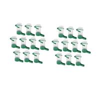 BUGUUYO 20 Pcs Bird Waterer Wellensittich Water Dispenser for Birds Bird Cage Feeder Cups Poule Drinker Feeder Waterer Clip Hamster Water for Bees Garden Bottle Sprinkler Plastic