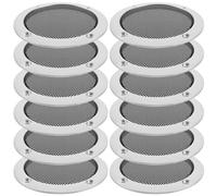 BUGUUYO 20PCS 3-Inch Metal Car Speaker Grille Covers Universal Round Speaker Mesh Protector Bass Woofer Horn Guard Dustproof Audio Subwoofer Grill for Car Door and Home Use