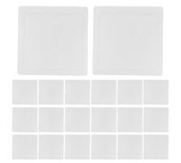 BUGUUYO 20pcs 86 Type Switch Plate, Minimalist White Electrical Outlet Cover Plate for Home and Office Remodeling, Plastic Wall Switch Coverings