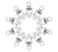 BUGUUYO 20Pcs Alloy Curtain Track Wheels Silent Sliding Rollers for Straight and Curved Rails, Universal Curtain Rail Gliders Compatible with Electric and Manual Tracks, Noise-Reducing