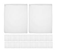 BUGUUYO 20pcs Aquarium Filter Bags Mesh Media Bags for Aquarium Fine Tear-resistant Filter Monitoring Polyester 7.87x5.51x0.20in Home Aquatic Pond Filtration Activated Carbon