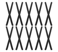 BUGUUYO 20pcs Black Plastic Hanger Tip Protective Covers for Wire Hooks and Clothes Hangers Elastic Non-Slip Replacement Caps for Closet Dust and Corrosion Resistant Garment Hook