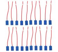 BUGUUYO 20pcs Ceramic Socket Connector Headlamp Wiring Harness Plug Female Pigtail Adapter for Car Headlight Fog Light Retrofit with High Temperature Resistance and Secure Connection