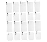 BUGUUYO 20pcs Electrostatic Dash Cam Stickers Flexible Pet Film for Car Glass Installation No Residue Protective Transparent Windshield Mounting Films Reusable