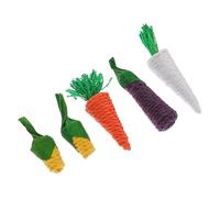 BUGUUYO 20pcs Hamster Chew Toy Molar Sticks for Teeth Grinding Natural Material Molar Carrots for Hamsters Guinea Pigs and Pets Safe Chewing Fun