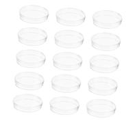 BUGUUYO 20pcs Laboratory Petri Dishes with Secure Lids Plastic Culture Plates for Science Experiments 35mm Lab Dishes