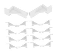 BUGUUYO 20pcs Plastic Refrigerator Shelf Clips Buckles Fridge Freezer Divider Clips Shelf Support Heavy Duty Storage Bracket