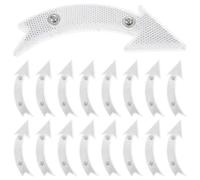 BUGUUYO 20pcs White Bicycle Wheel Reflectors Spoke Accessories Professional Reflective Warning Signs for Night Riding Safety Portable Bike Reflectors for Mountain and Road Bicycles