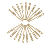 BUGUUYO 20pcs Wooden Test Tube Clamps with Long Handle for Laboratory and Drying Use Strong Grip Clips for Chemistry Experiments Multipurpose Practical Hanging Clips
